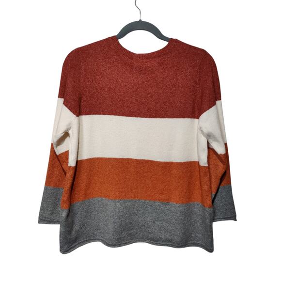 NWT Market & Spruce Women's Plus Sz 2X Sandra Crew Neck Sweater Burnt Orange - Picture 5 of 5